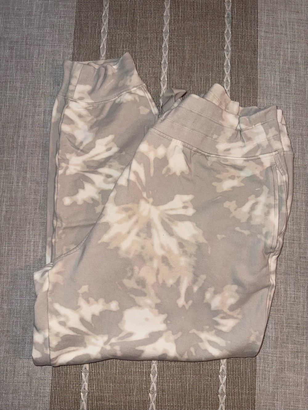 Athleta Women's Tie-Dye Jogger Sweatpants - Gray & Cream